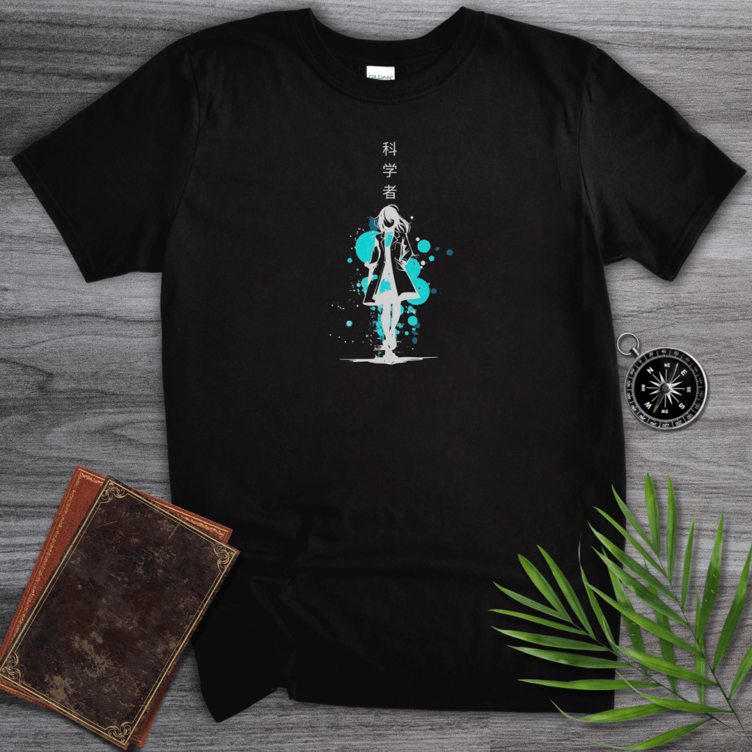 T-Shirt Black / S Anime Scientist Graphic T-Shirt