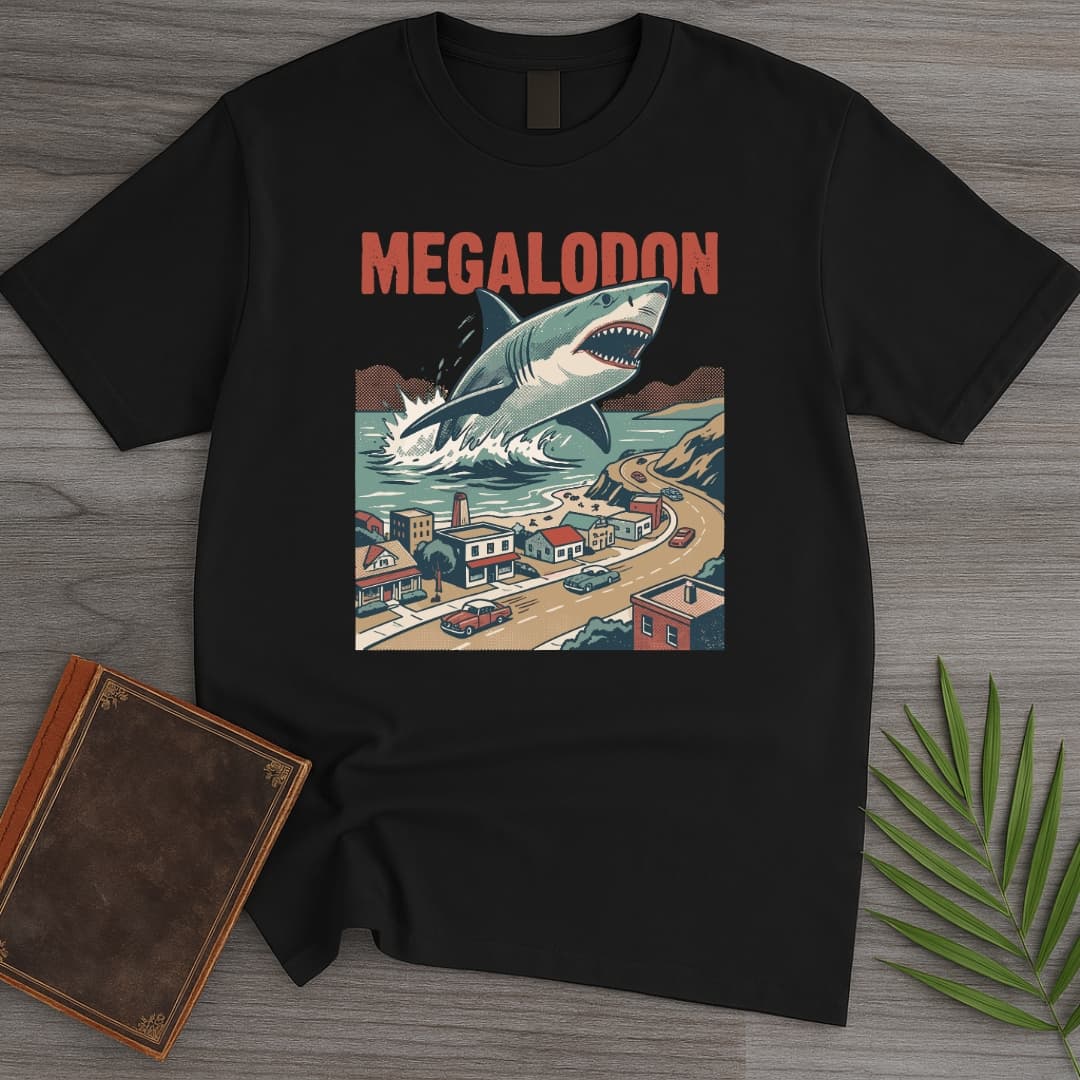 T-Shirt Black / S Attack of the Megalodon T-Shirt