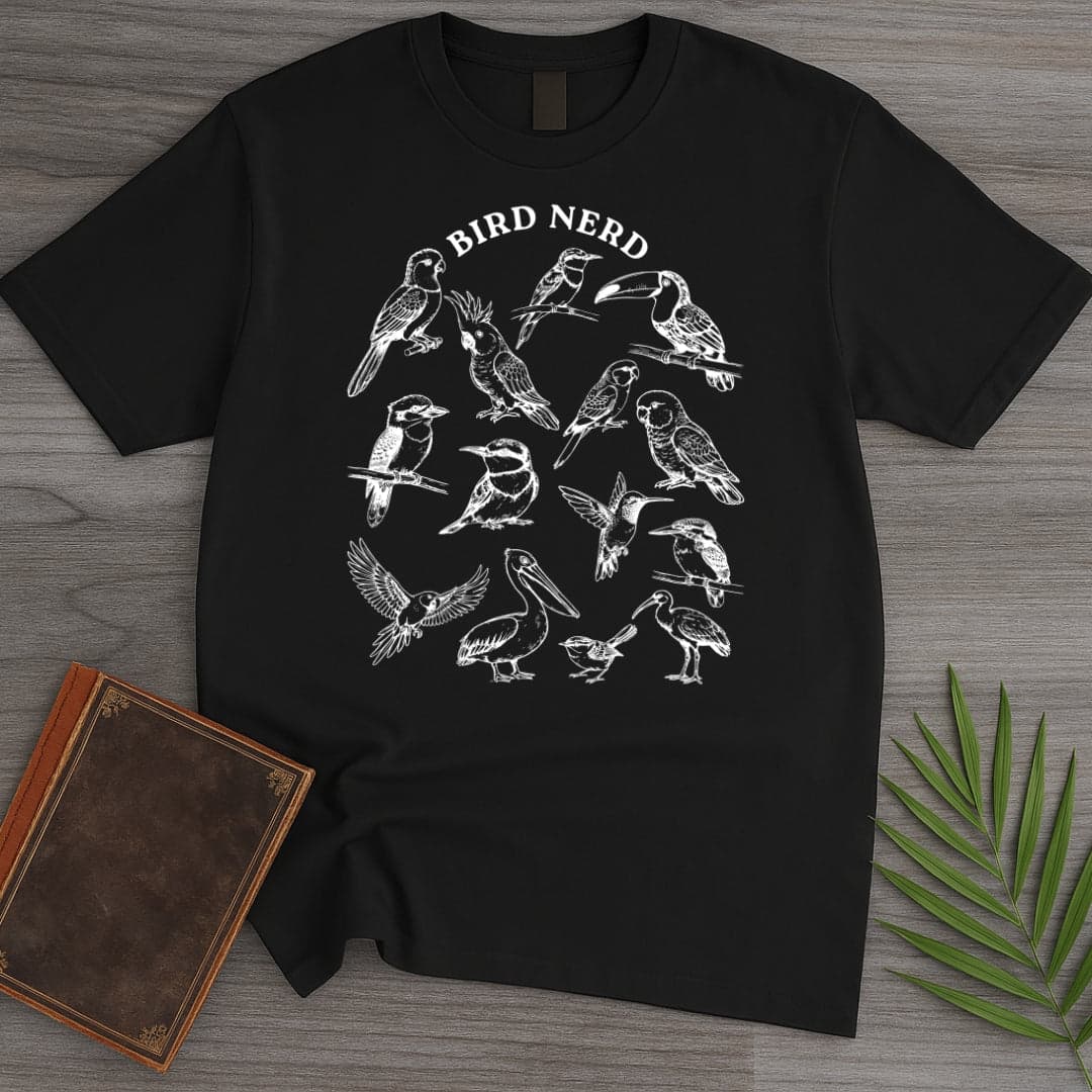 T-Shirt Black / S Bird Nerd T-Shirt