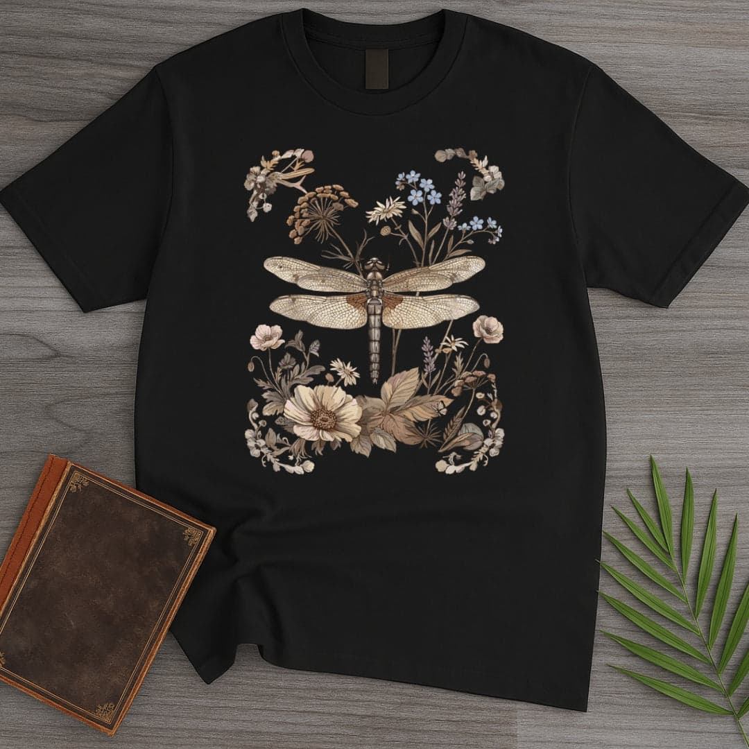 T-Shirt Black / S Botanical Bug Frame T-Shirt