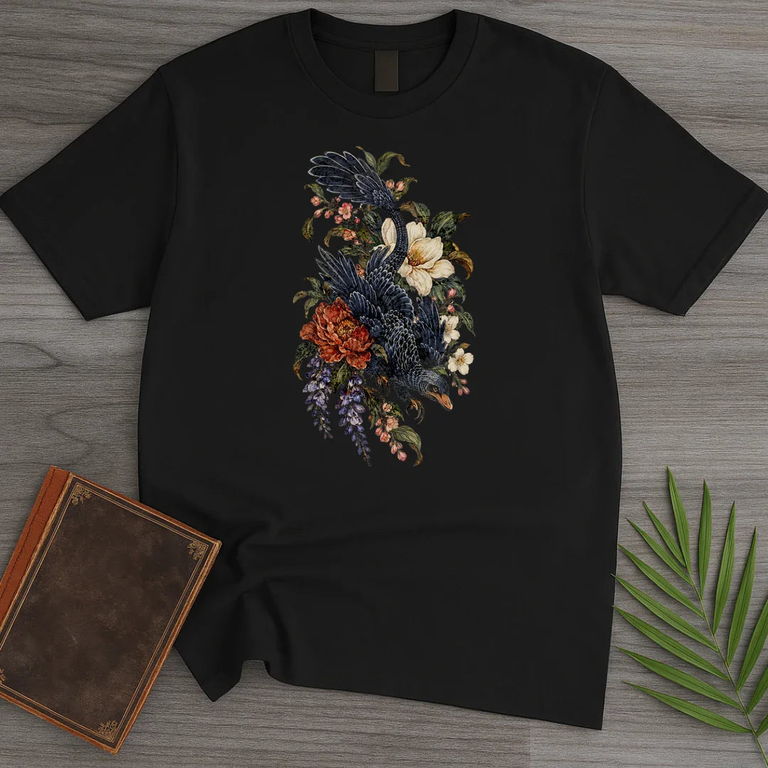 T-Shirt Black / S Botanical Microraptor T-Shirt