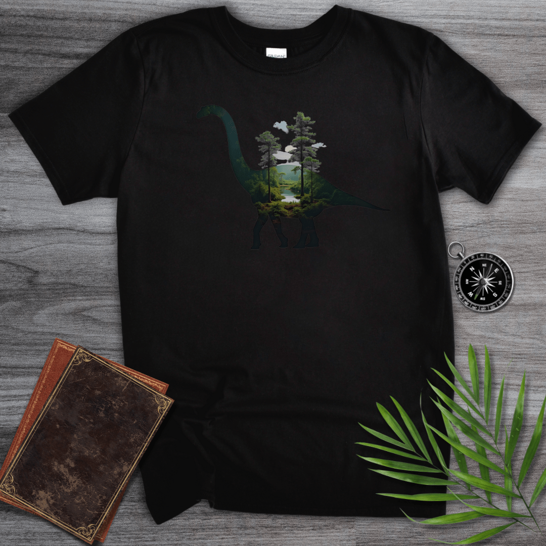 T-Shirt Black / S Brachiosaurus Environment Silhouette T-Shirt