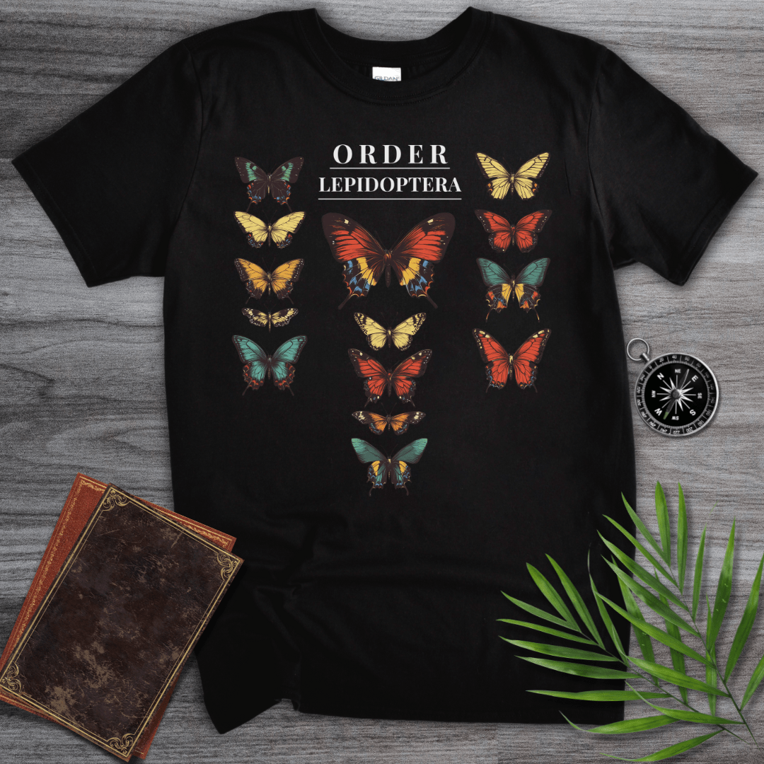 T-Shirt Black / S Butterfly Order: Lepidoptera T-Shirt