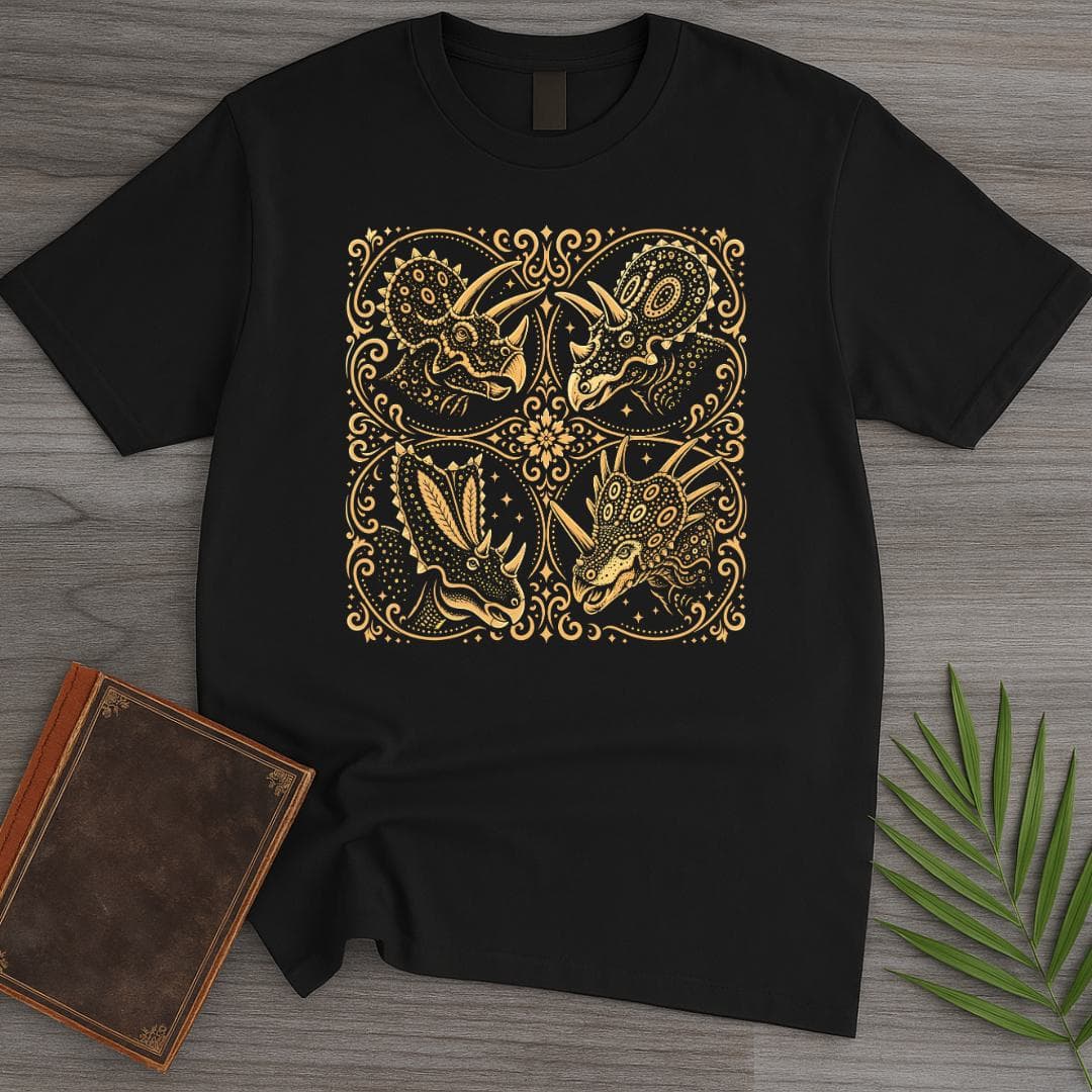 T-Shirt Black / S Ceratopsian Meditation T-Shirt