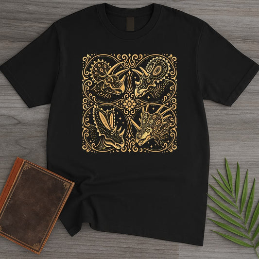 T-Shirt Black / S Ceratopsian Meditation T-Shirt