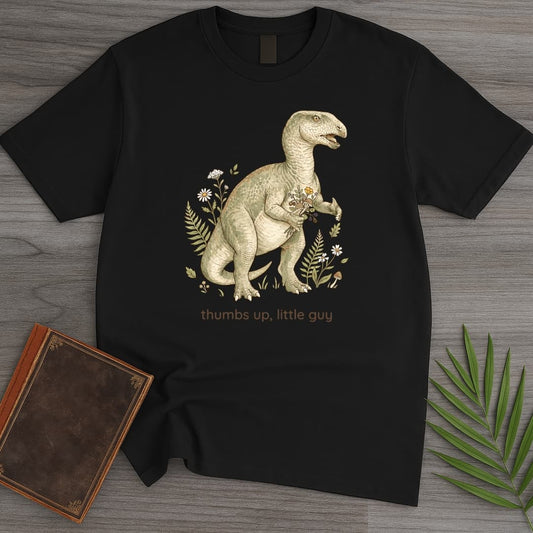 T-Shirt Black / S Cheerful Iguanodon T-Shirt