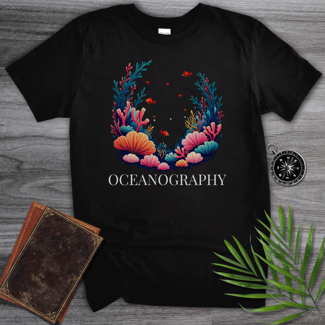 T-Shirt Black / S Coral Oceanography T-Shirt