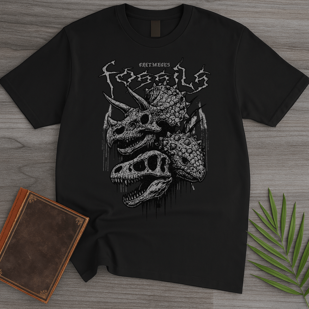 T-Shirt Black / S Cretaceous Fossils Thrasher T-Shirt