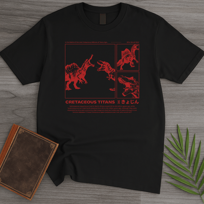 T-Shirt Black / S Cretaceous Titans: Spino vs. Rex T-Shirt