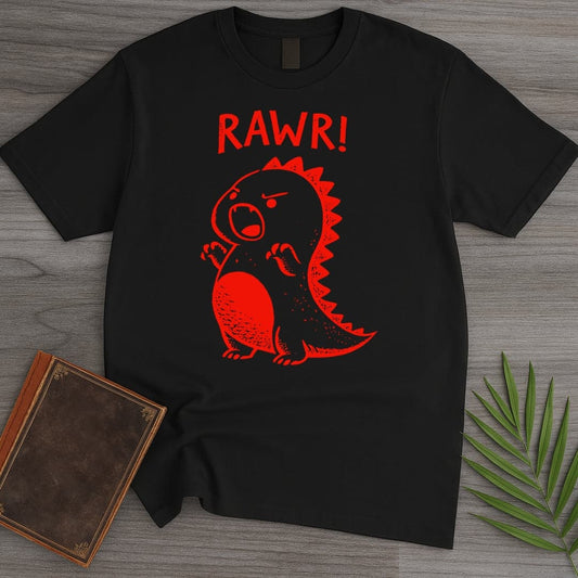 T-Shirt Black / S Cute Dino Rawr T-Shirt