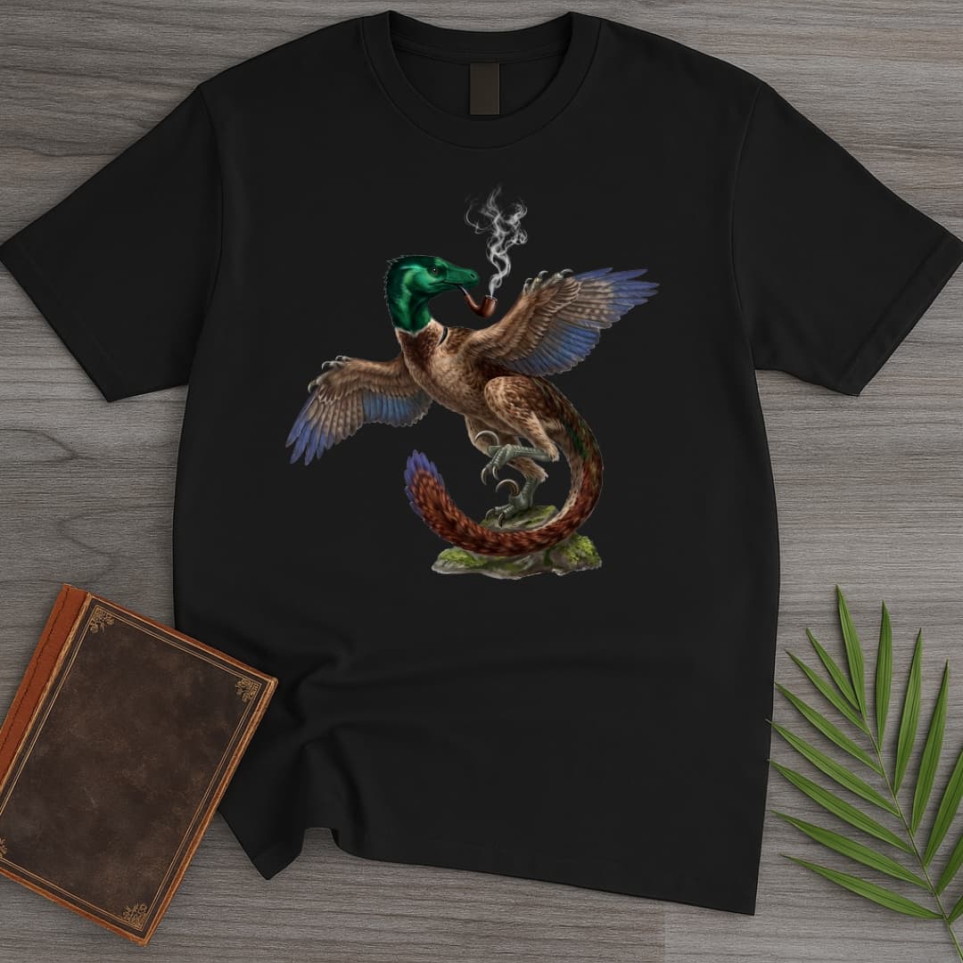 T-Shirt Black / S Deep in Thought Philosoraptor T-Shirt