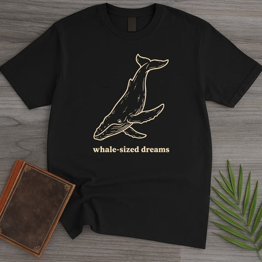 T-Shirt Black / S Deep Thoughts Whale T-Shirt