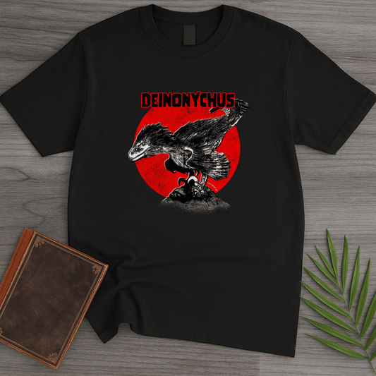 T-Shirt Black / S Deinonychus Swift Raptor T-Shirt (palaeoden_art)