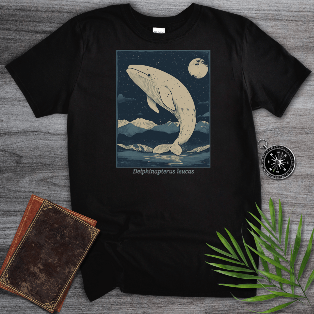 T-Shirt Black / S Delphinapterus leucas (Beluga Whale) T-Shirt