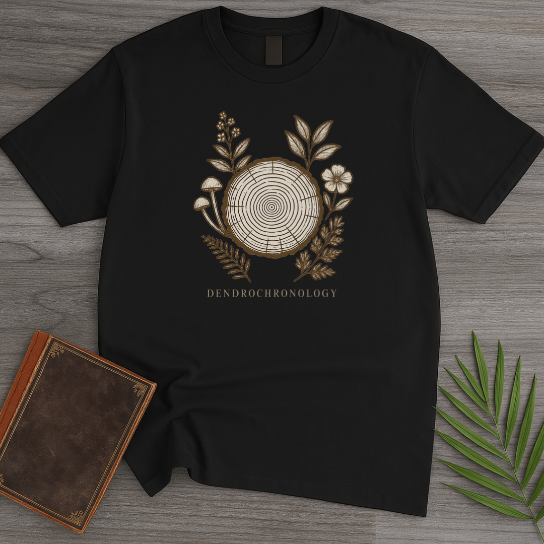 T-Shirt Black / S Dendrochronology Tree Ring T-Shirt