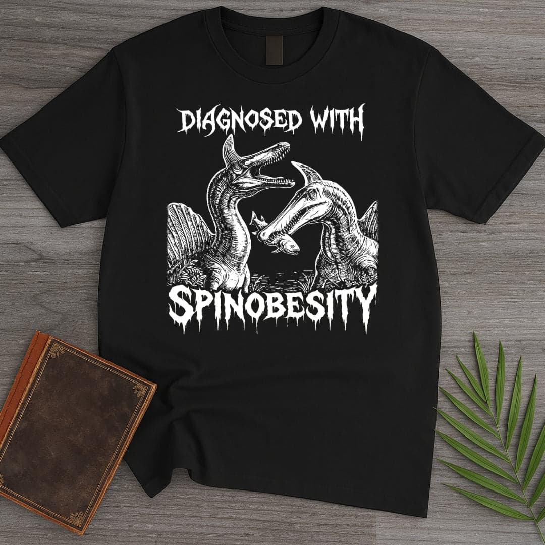 T-Shirt Black / S Diagnosed with Spinobesity T-Shirt