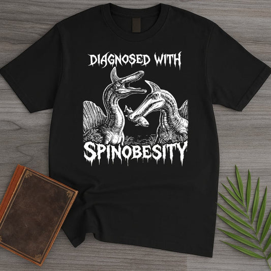 T-Shirt Black / S Diagnosed with Spinobesity T-Shirt