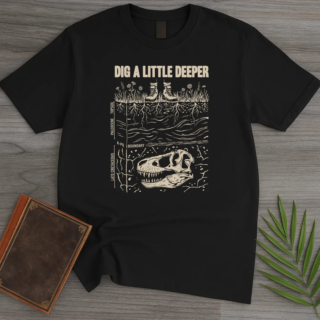 T-Shirt Black / S Dig Deeper Strata T-Shirt