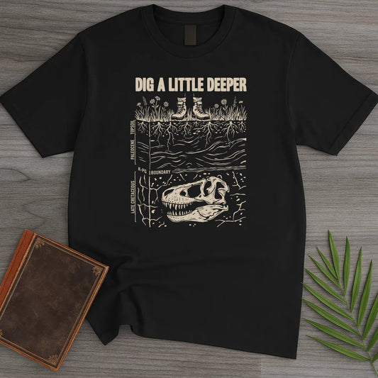 T-Shirt Black / S Dig Deeper Strata T-Shirt