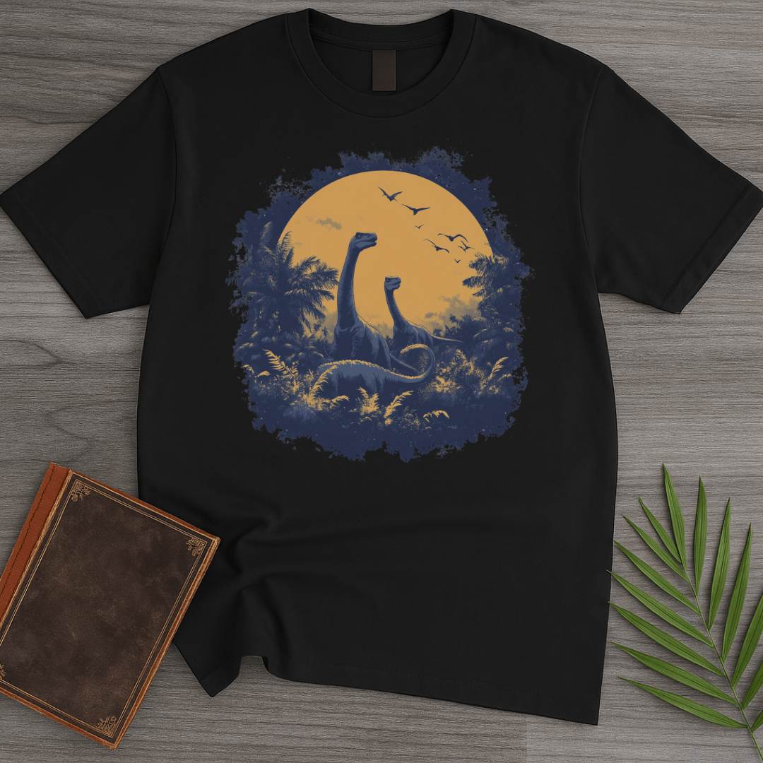 T-Shirt Black / S Dinosaur at Dusk T-Shirt