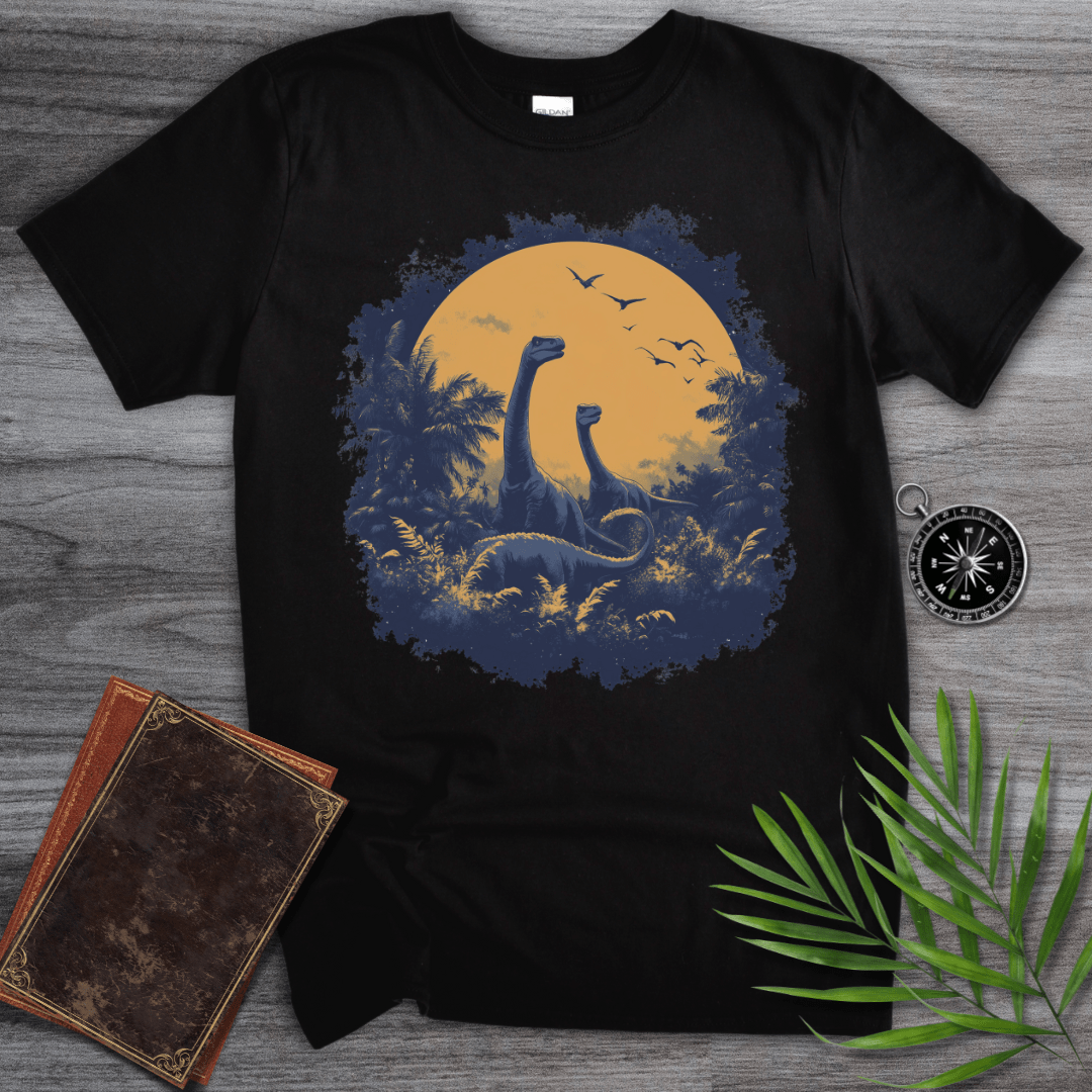 T-Shirt Black / S Dinosaur at Dusk T-Shirt