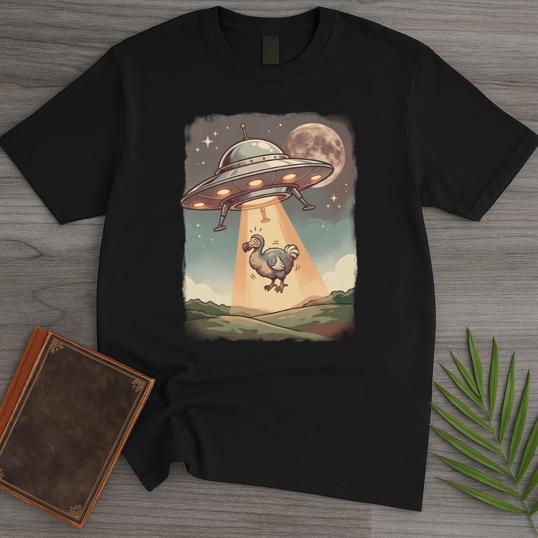 T-Shirt Black / S Dodo UFO Abduction T-Shirt