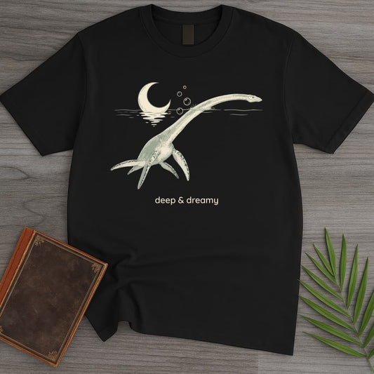 T-Shirt Black / S Dreaming Plesiosaur T-Shirt