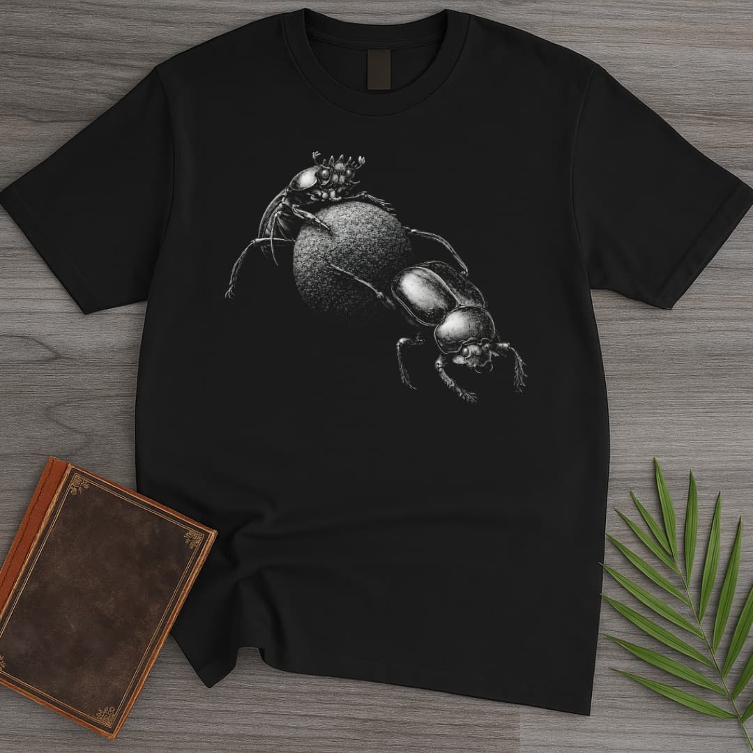 T-Shirt Black / S Dung Beetle Poop Pushers T-Shirt