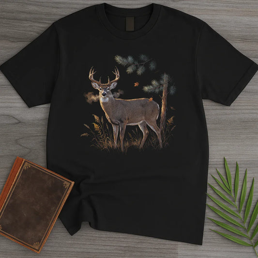 T-Shirt Black / S Dusk Whitetail Buck T-Shirt