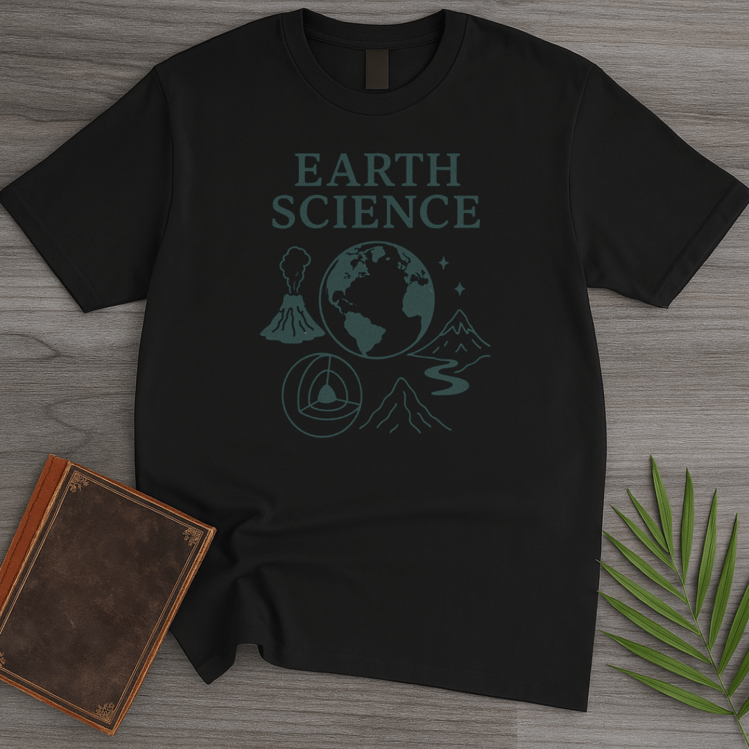 T-Shirt Black / S Earth Science Subject Elements T-Shirt