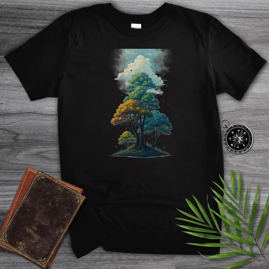 T-Shirt Black / S Environmental Tree Landscape T-Shirt