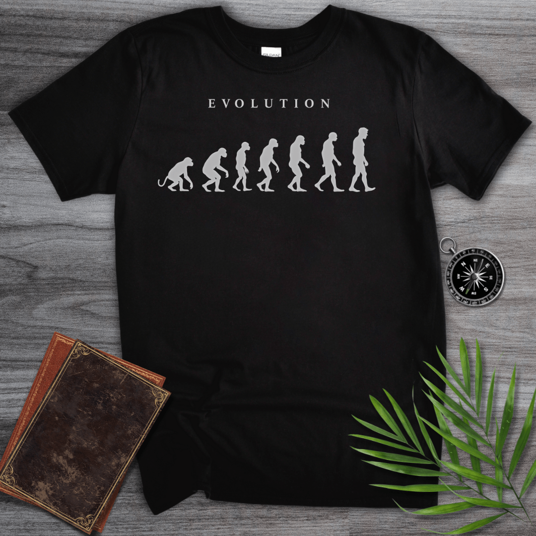 T-Shirt Black / S Evolution Towards Homo-Sapiens T-Shirt