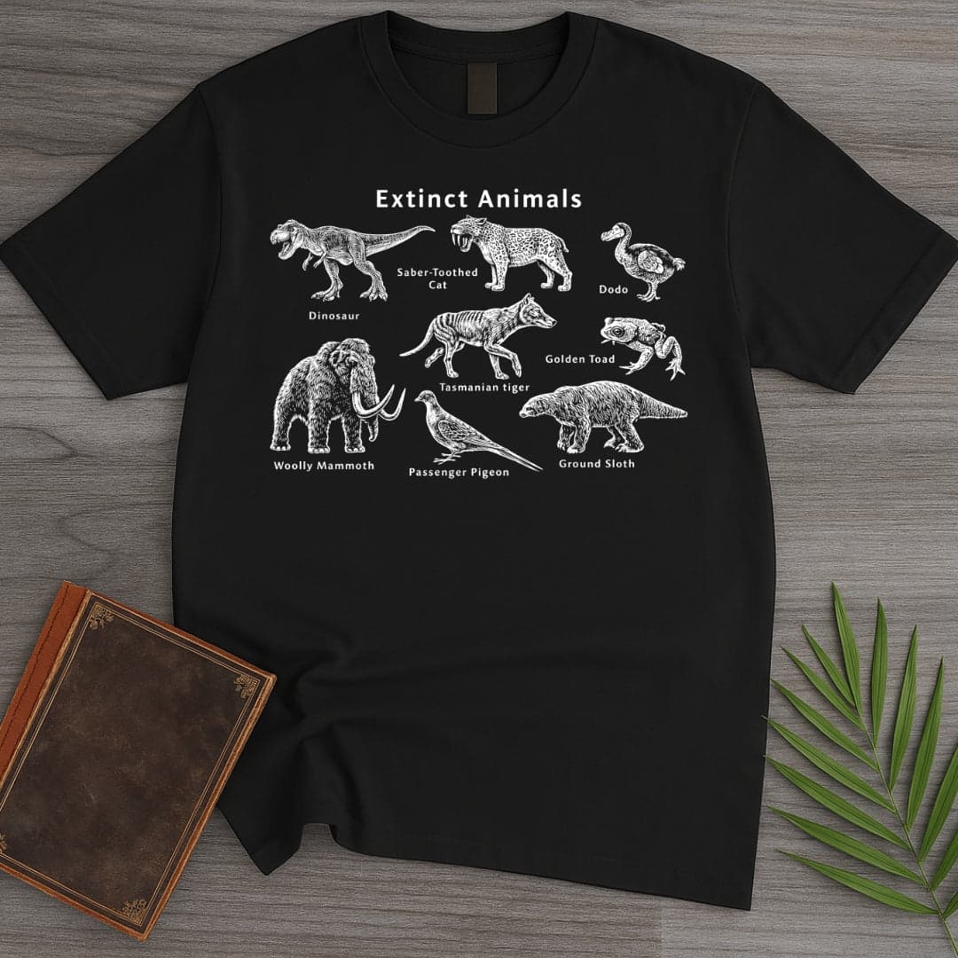 T-Shirt Black / S Extinct Animals T-Shirt