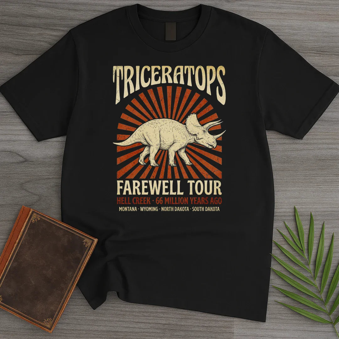 T-Shirt Black / S Farewell Tour Triceratops T-Shirt