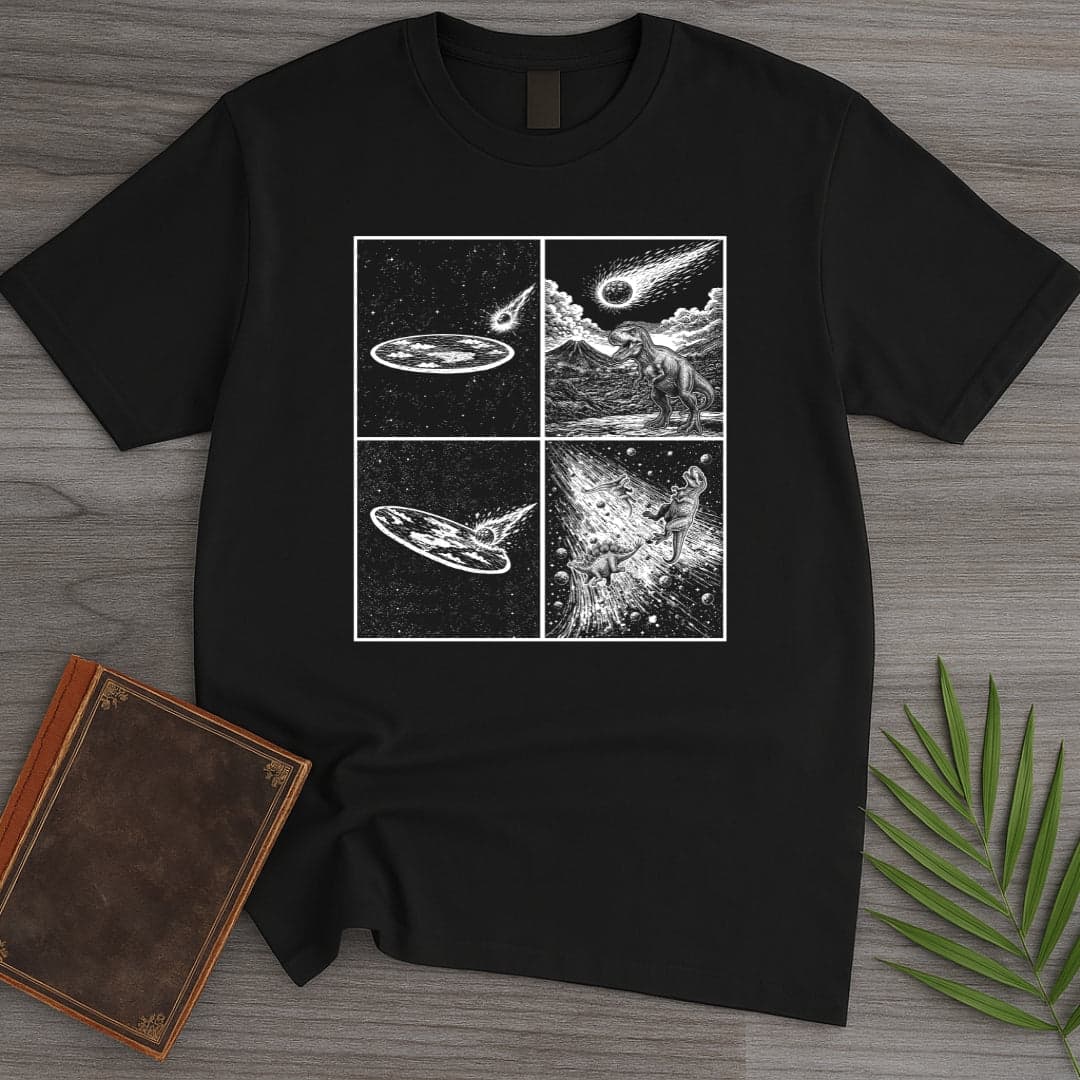 T-Shirt Black / S Flat Earth Extinction T-Shirt