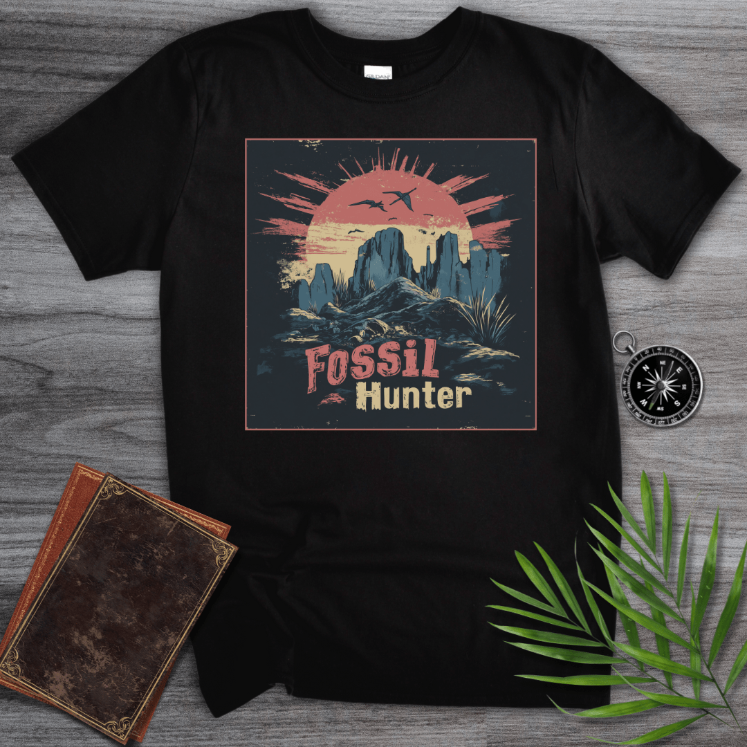 T-Shirt Black / S Fossil Hunter Paleontology Environment T-Shirt