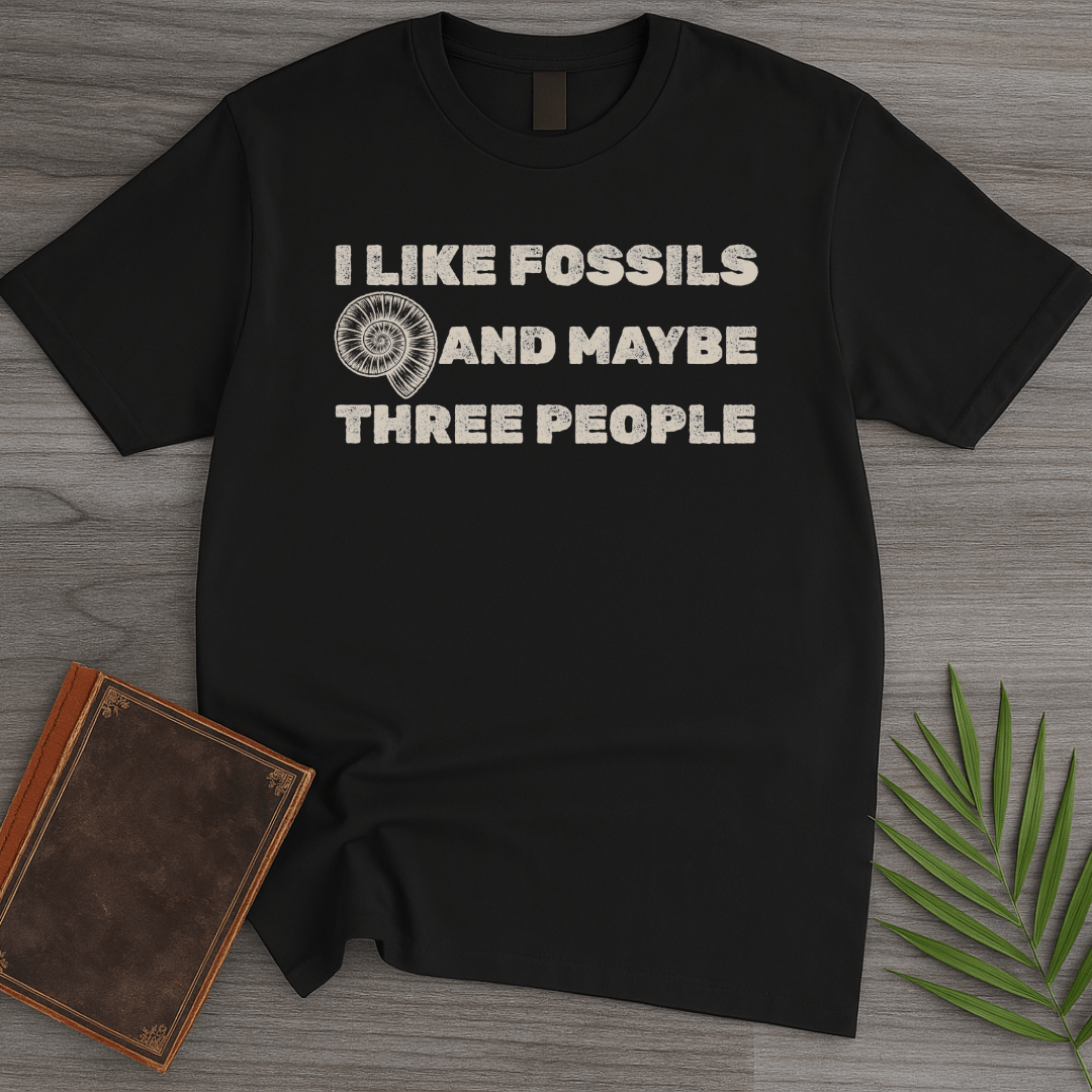 T-Shirt Black / S Fossils & Introverted T-Shirt