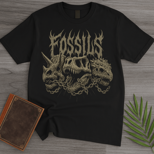 T-Shirt Black / S Fossils Metal & Chains T-Shirt