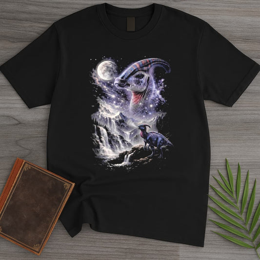 T-Shirt Black / S Galactic Parasaurolophus Night T-Shirt