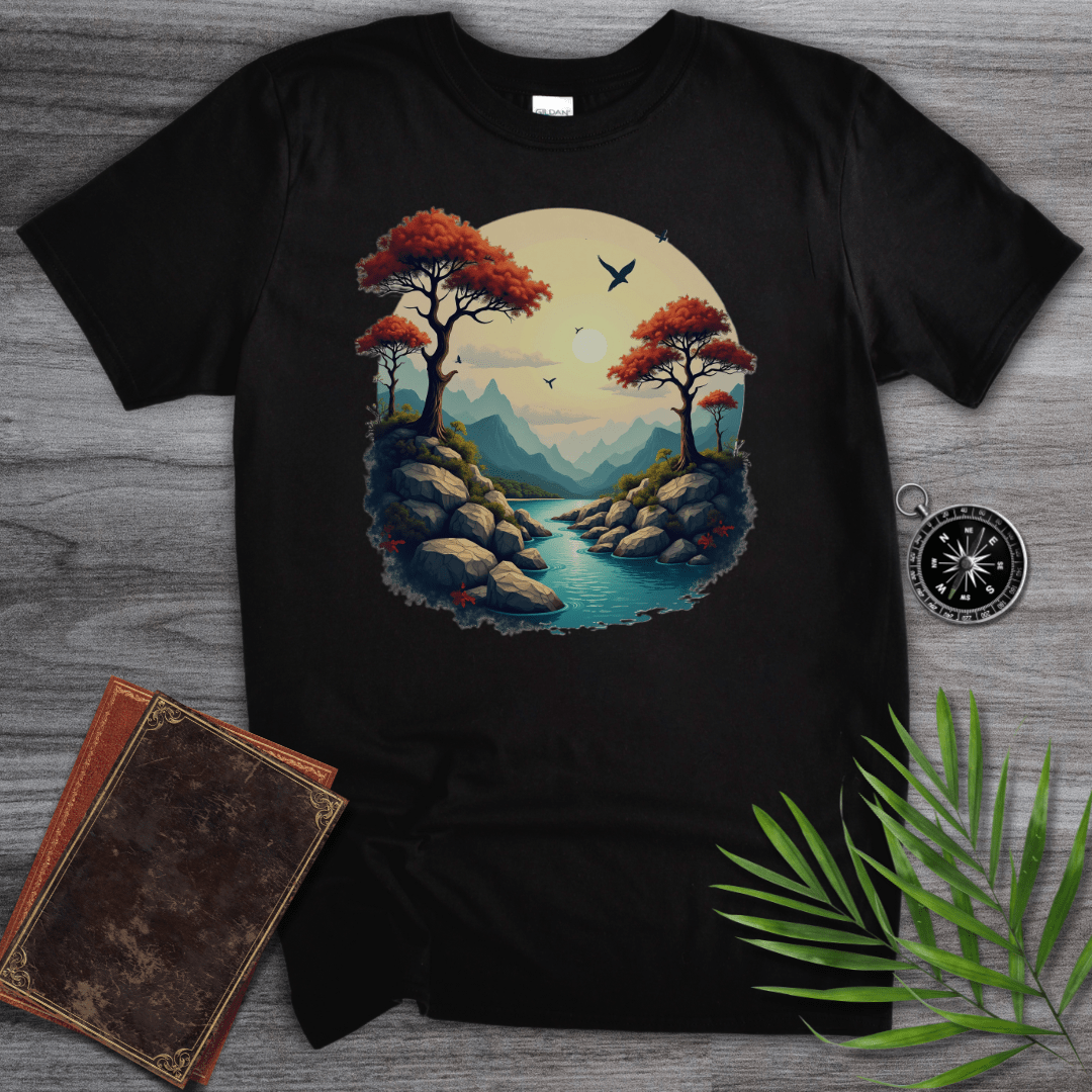 T-Shirt Black / S Geomorphic Environments: Autumn Landscape T-Shirt