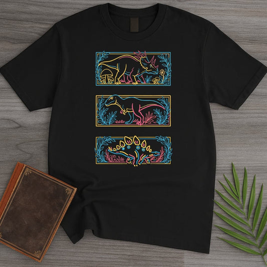T-Shirt Black / S Glowing Dino's T-Shirt