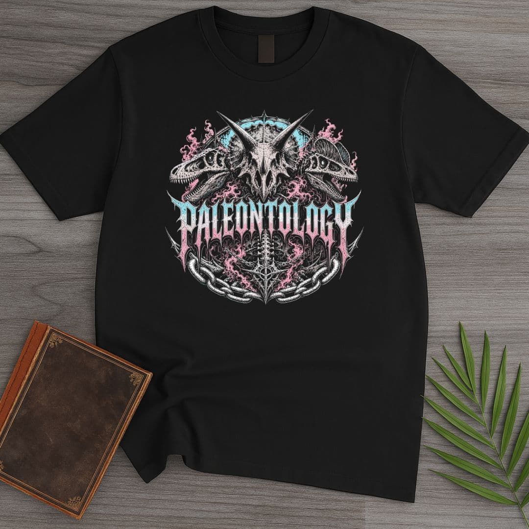 T-Shirt Black / S Gothic Vintage Paleontology T-Shirt