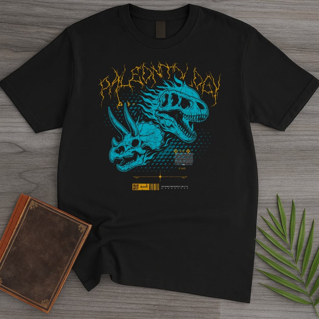 T-Shirt Black / S Hellfire Streetwear Paleontology T-Shirt