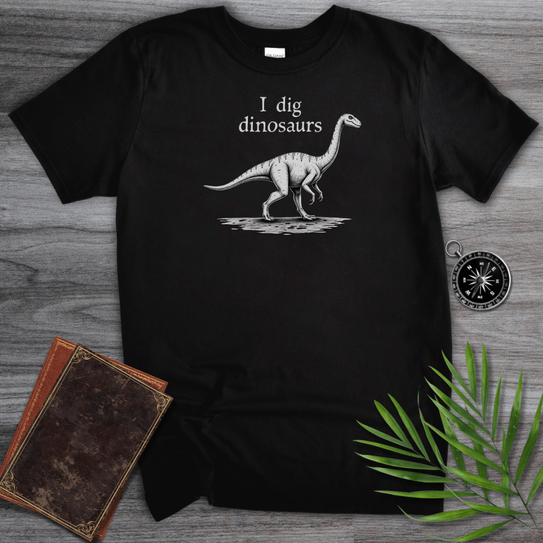 T-Shirt Black / S I Dig Dinosaurs T-Shirt