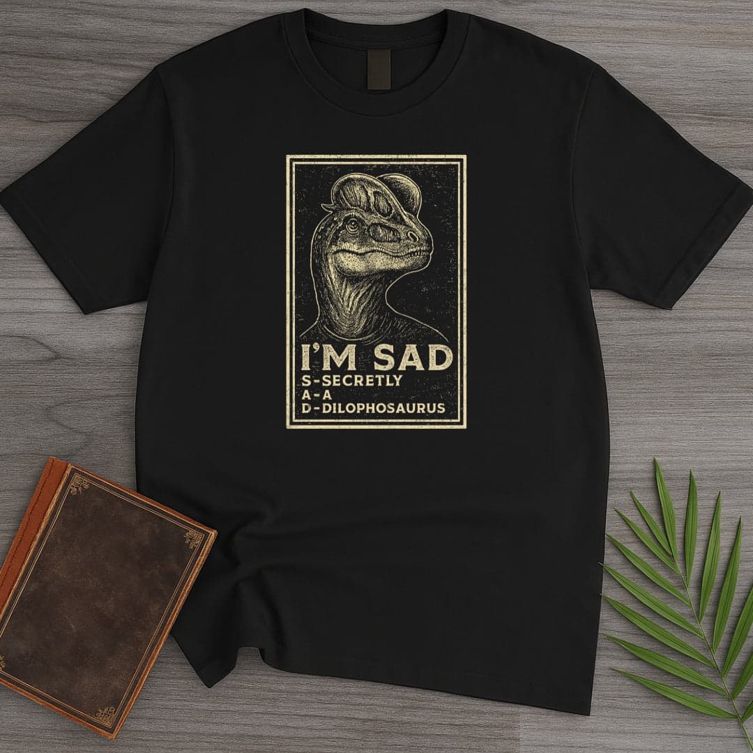 T-Shirt Black / S I'm a Sad Dilophosaurus v2 T-Shirt