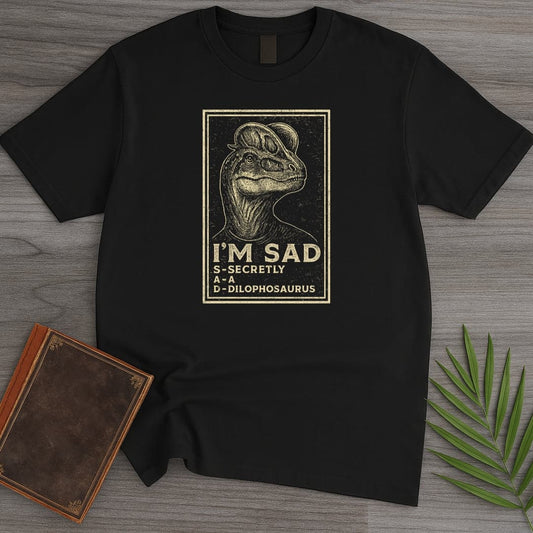 T-Shirt Black / S I'm a Sad Dilophosaurus v2 T-Shirt