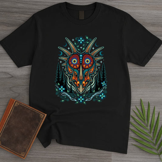 T-Shirt Black / S Indigenous Styracosaurus Dream T-Shirt