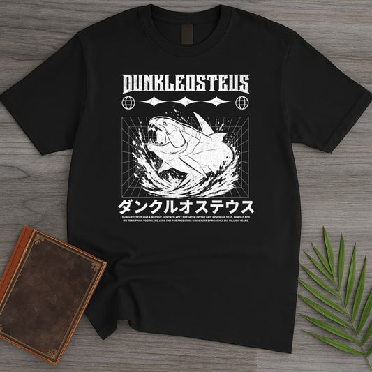 T-Shirt Black / S Japanese Dunkleosteus Streetwear T-Shirt