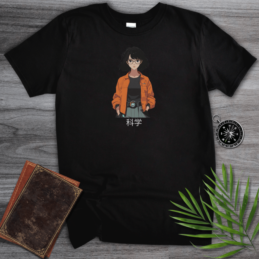 T-Shirt Black / S Japanese Science Anime Graphic T-Shirt