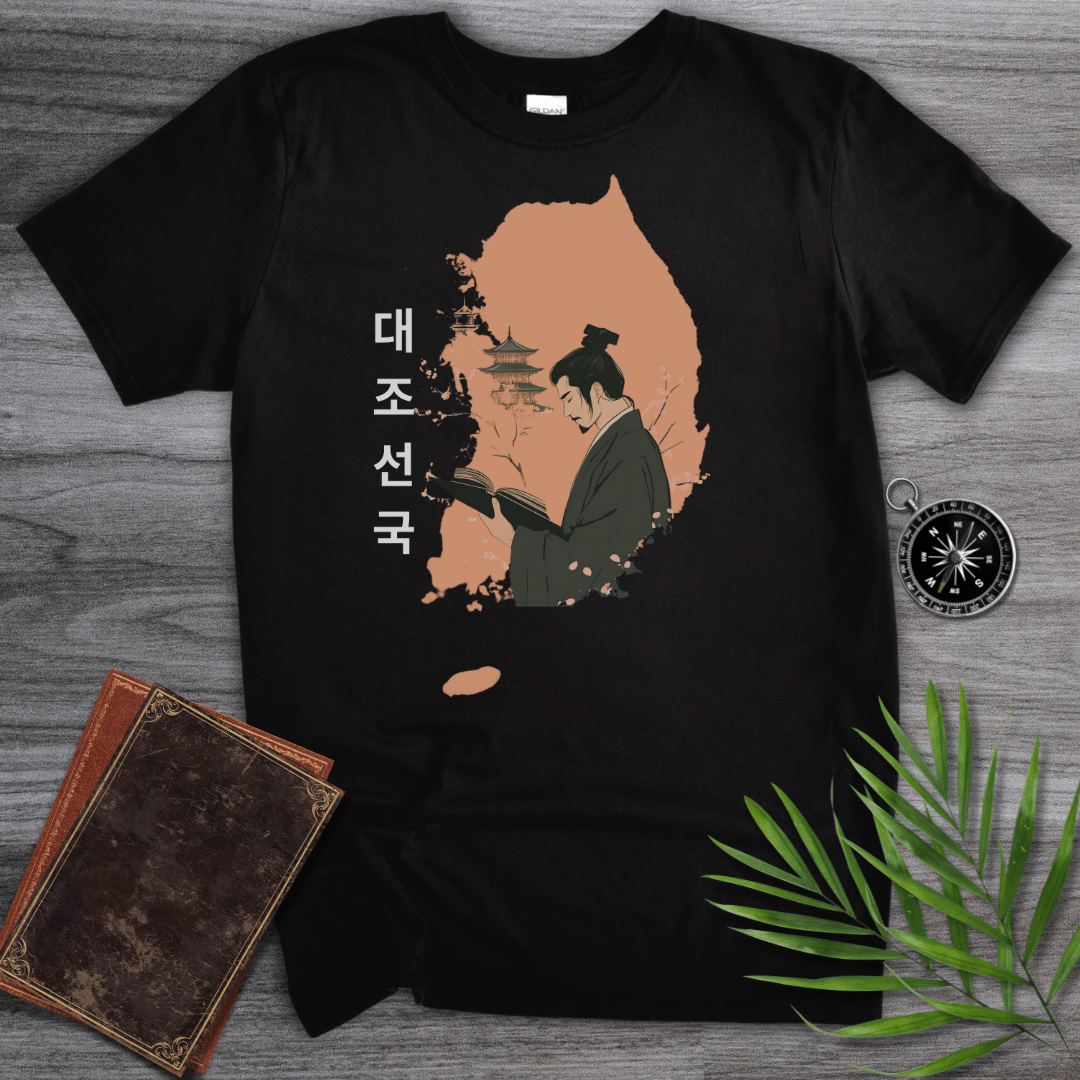 T-Shirt Black / S Joseon Scholar: South Korea Graphic T-Shirt